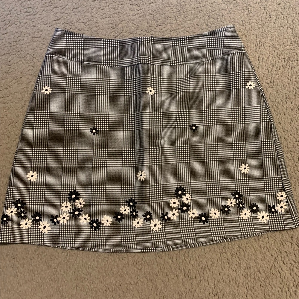 floral mini skirt